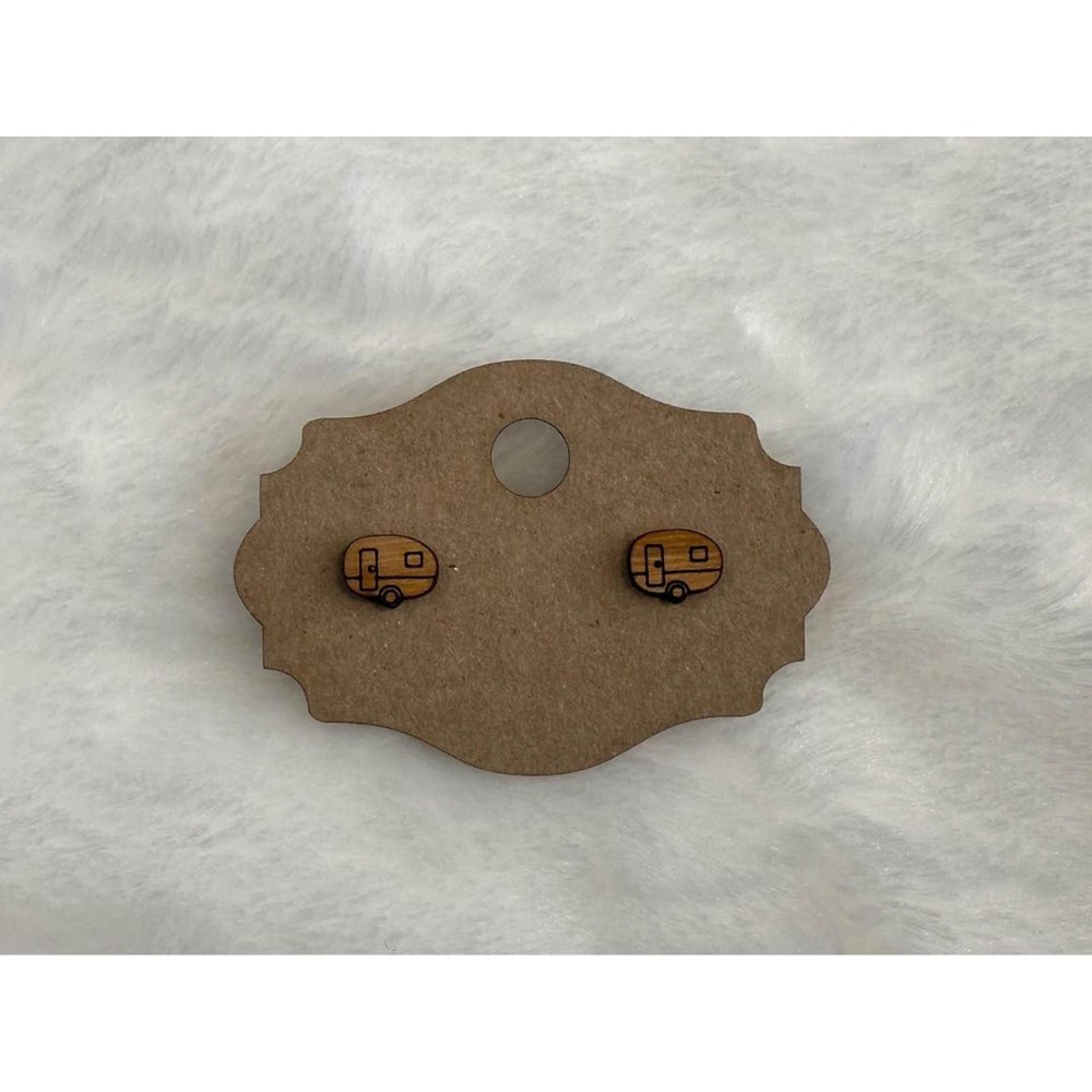 Handmade Camper Stud Earrings